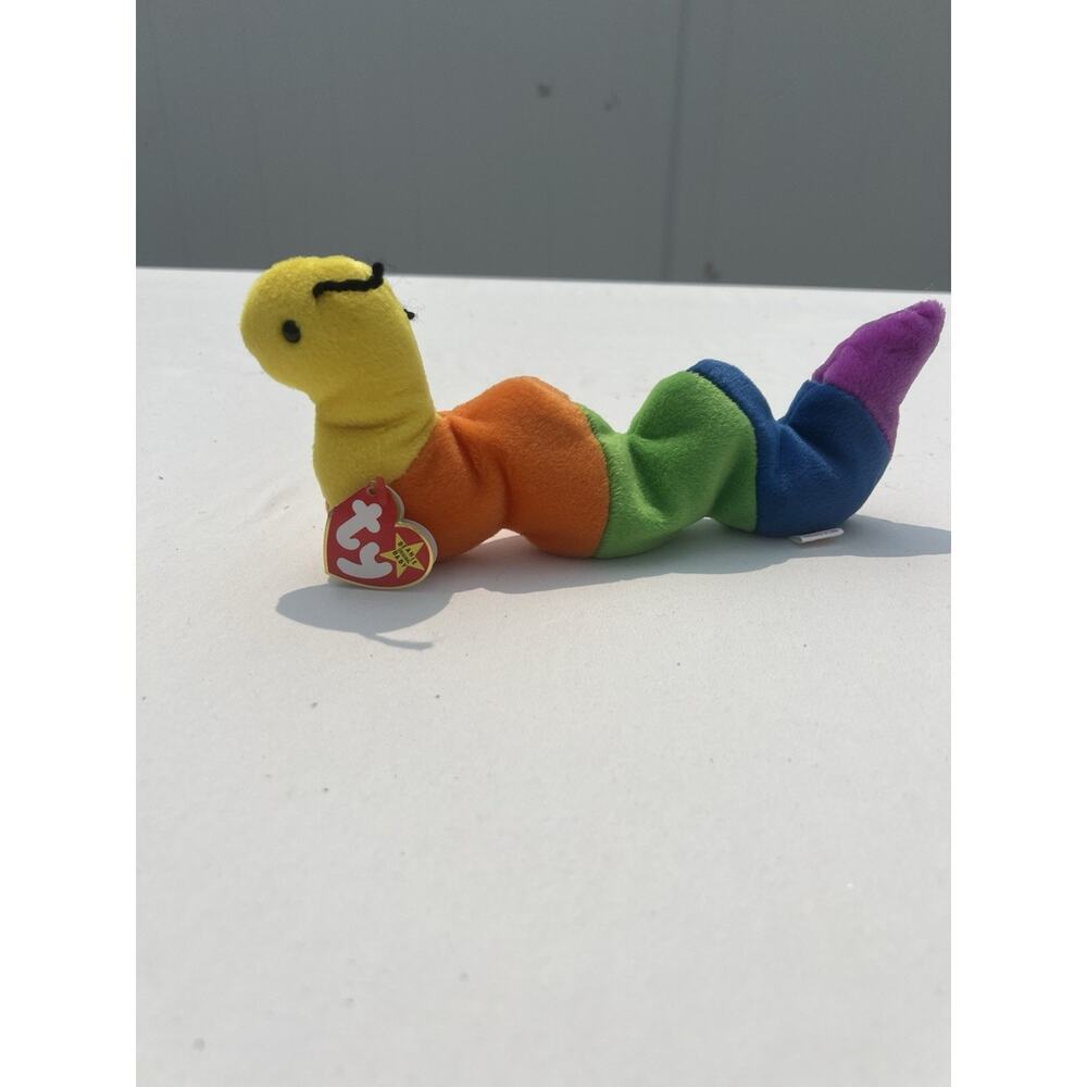 TY Beanie Baby Inch the Inchworm Toy